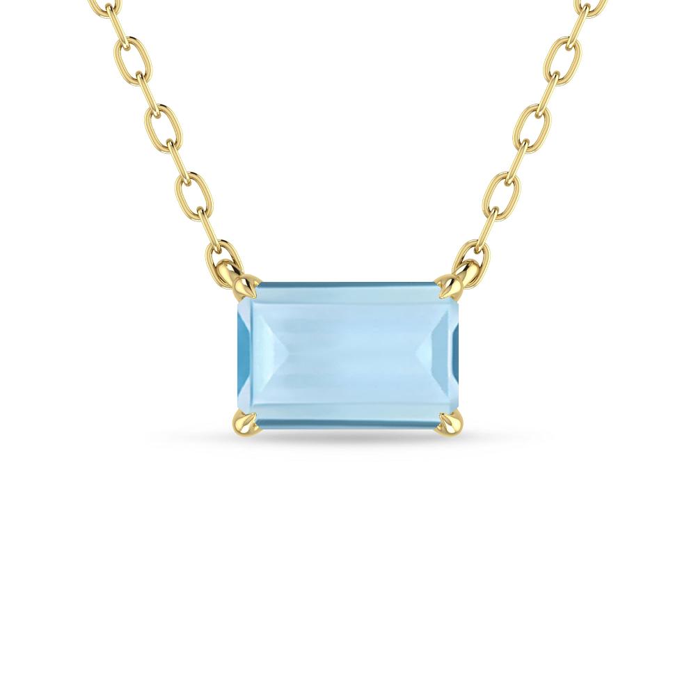 Yellow Gold - Aquamarine