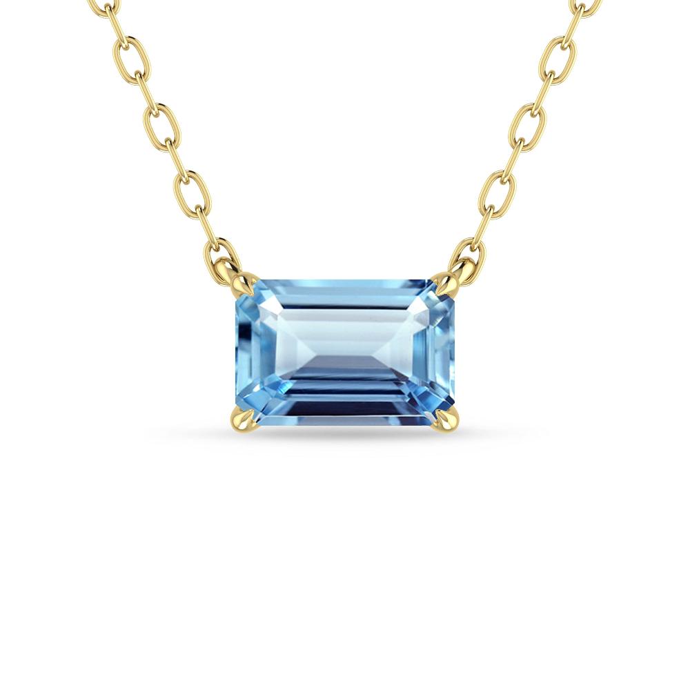 Yellow Gold - Aquamarine