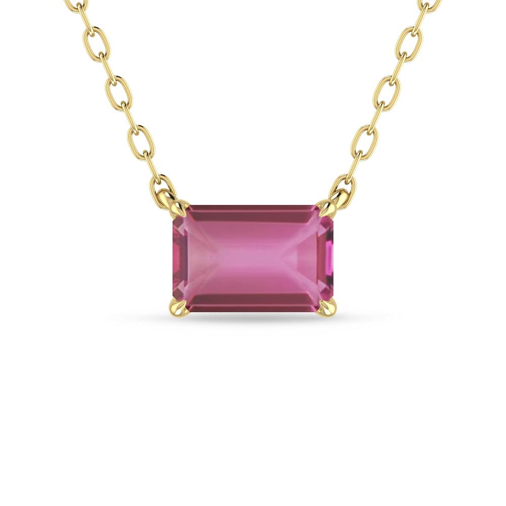 Yellow Gold - Pink Tourmaline