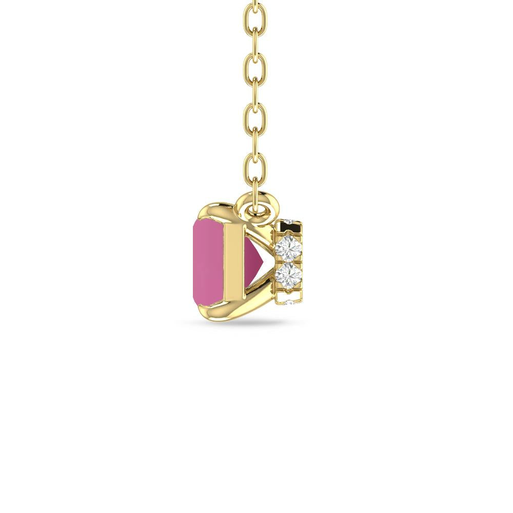 Yellow Gold - Pink Tourmaline