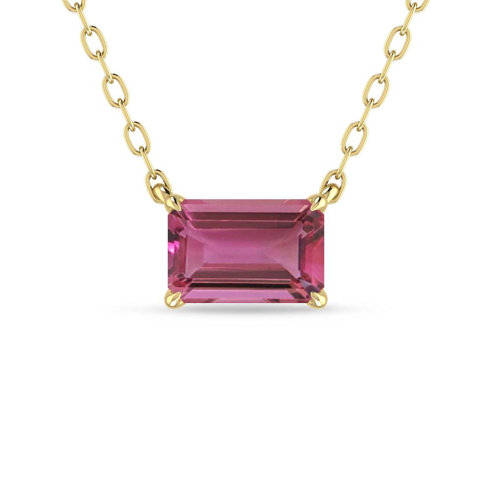 Yellow Gold - Pink Tourmaline