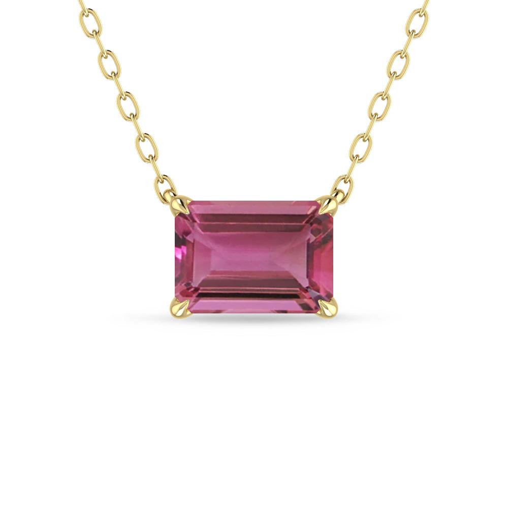 Yellow Gold - Pink Tourmaline