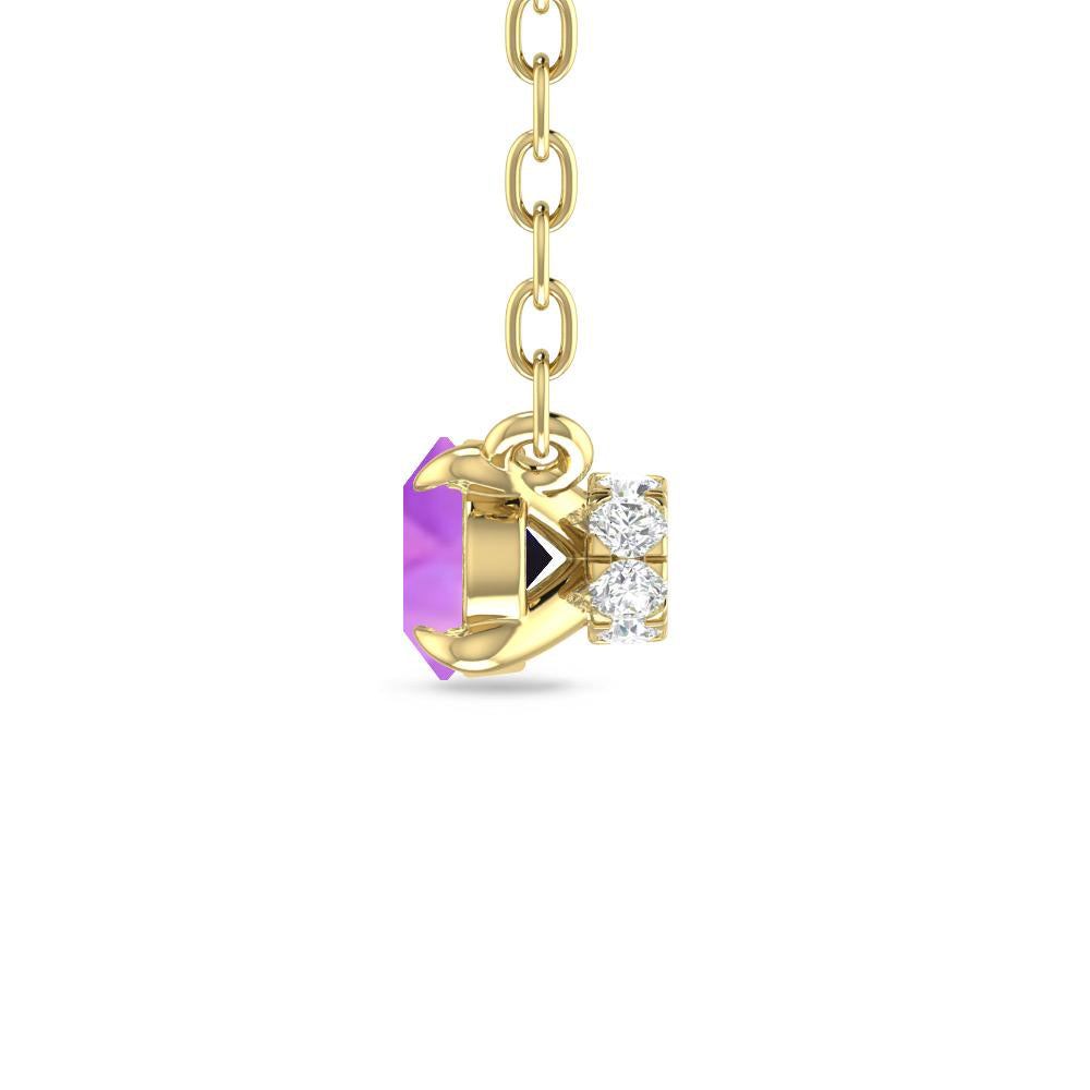 Yellow Gold - Amethyst