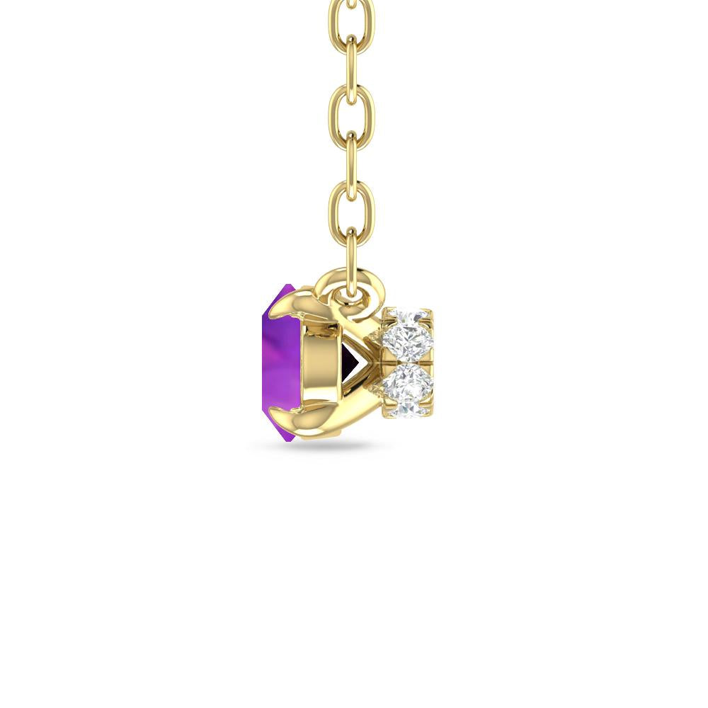 Yellow Gold - Amethyst