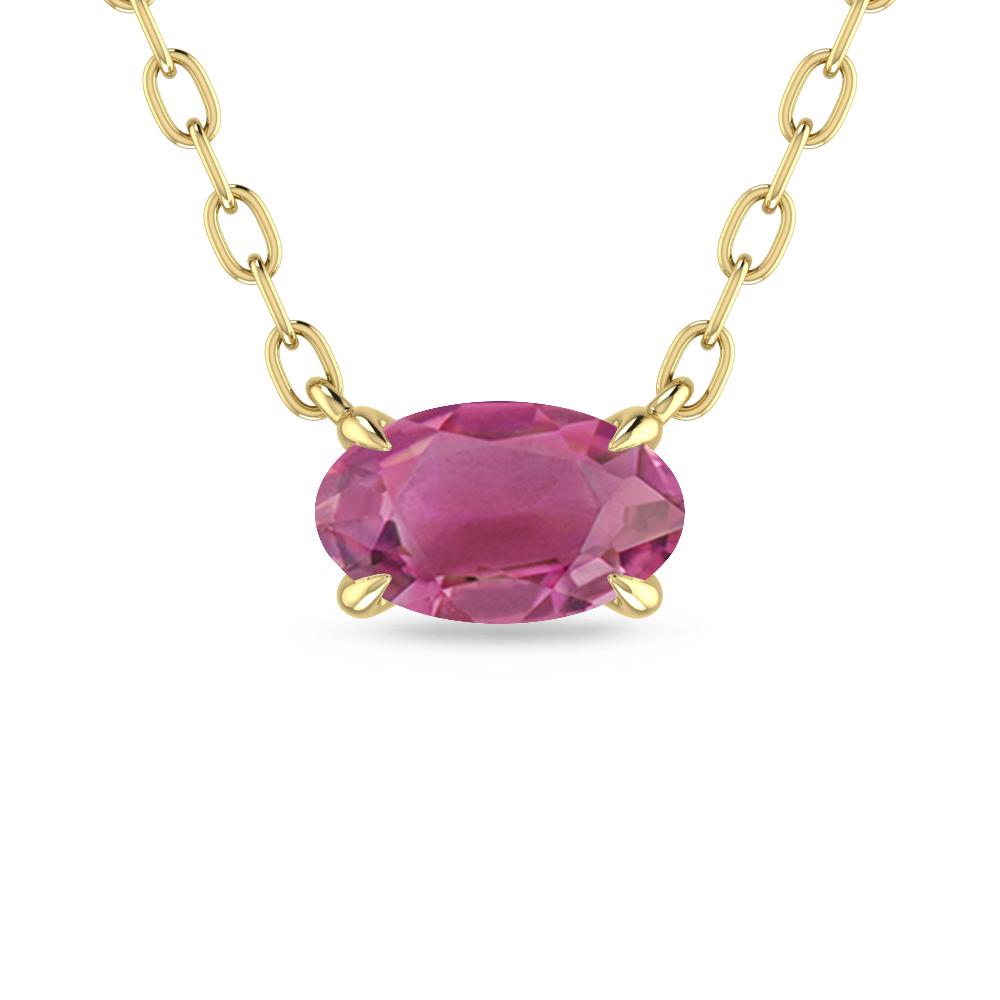 Yellow Gold - Pink Tourmaline