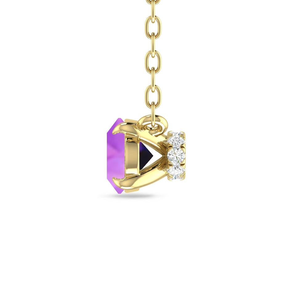 Yellow Gold - Amethyst