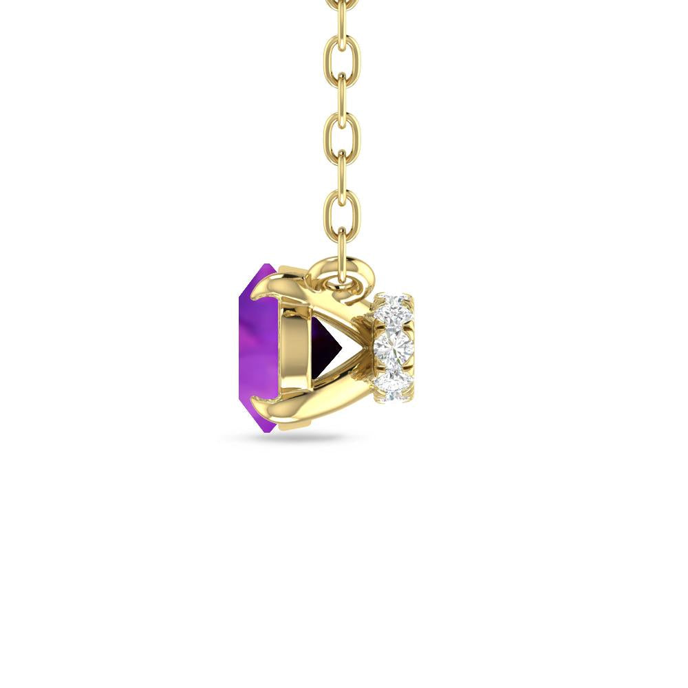 Yellow Gold - Amethyst