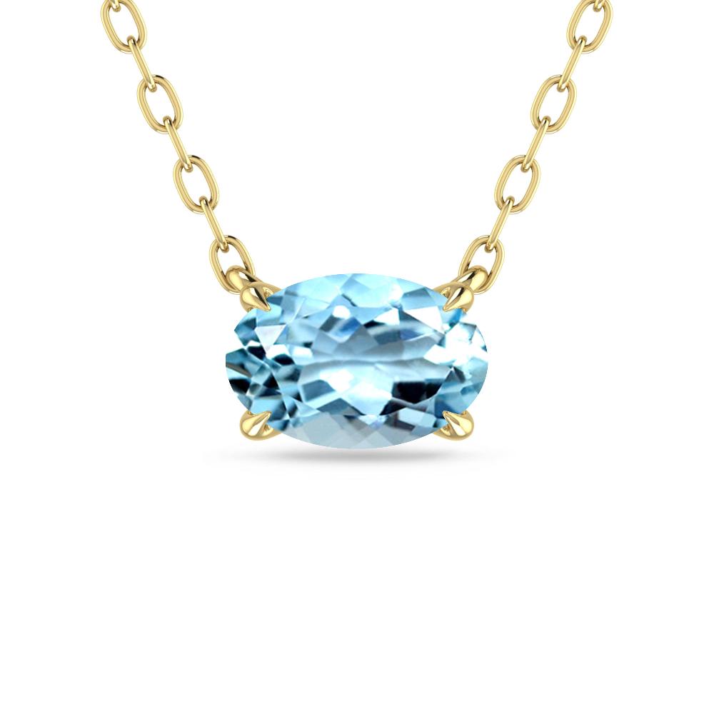 Yellow Gold - Aquamarine