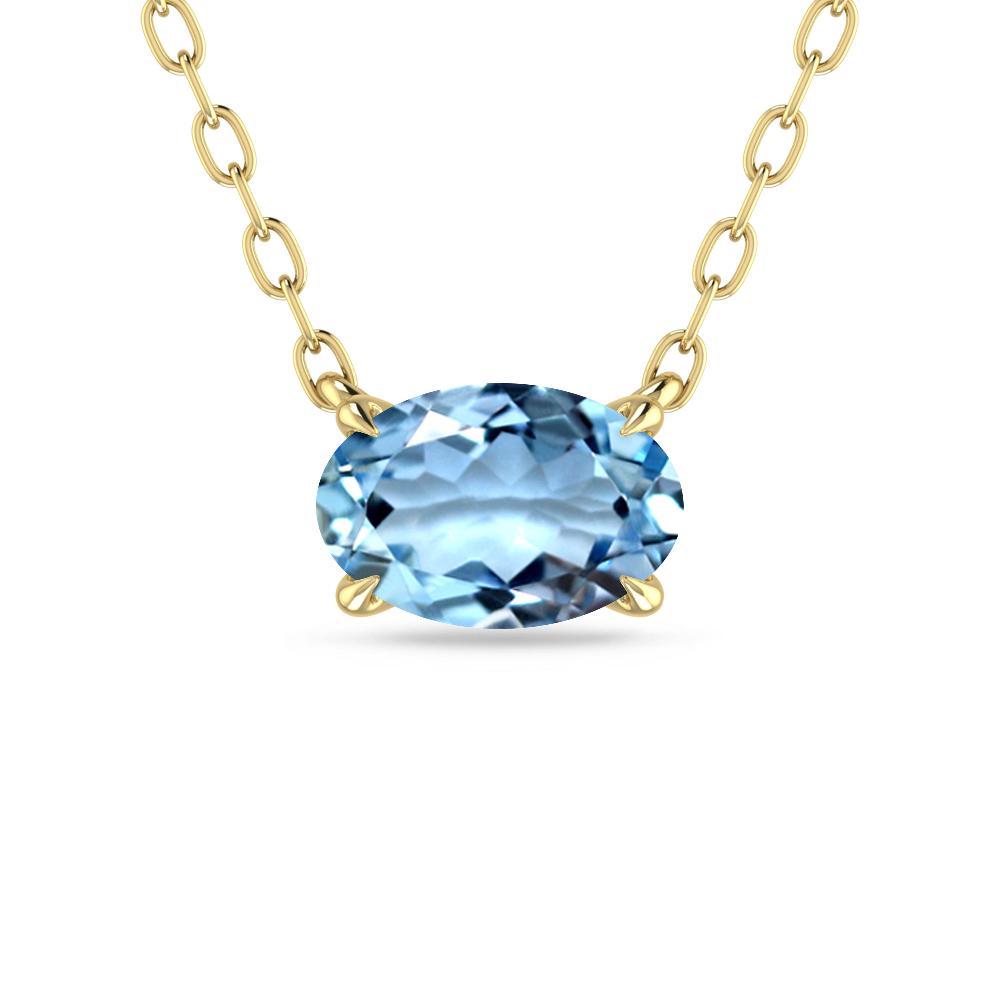 Yellow Gold - Aquamarine