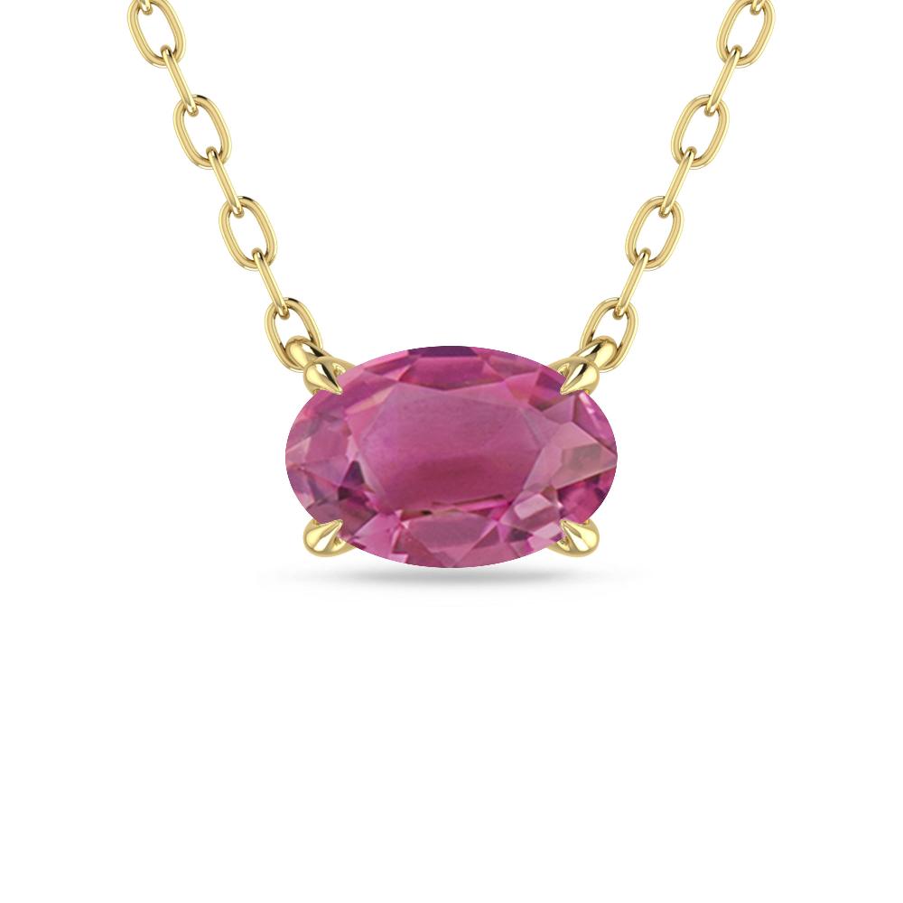 Yellow Gold - Pink Tourmaline