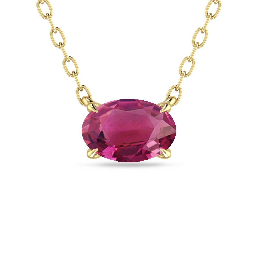 Yellow Gold - Pink Tourmaline