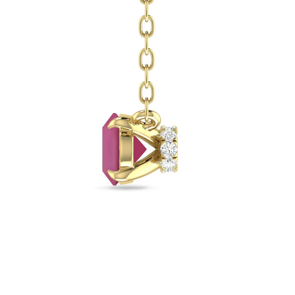 Yellow Gold - Pink Tourmaline