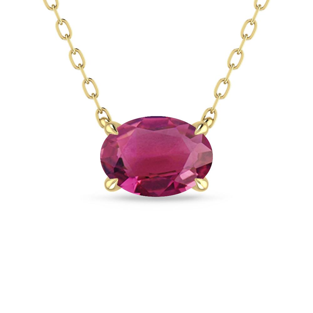 Yellow Gold - Pink Tourmaline