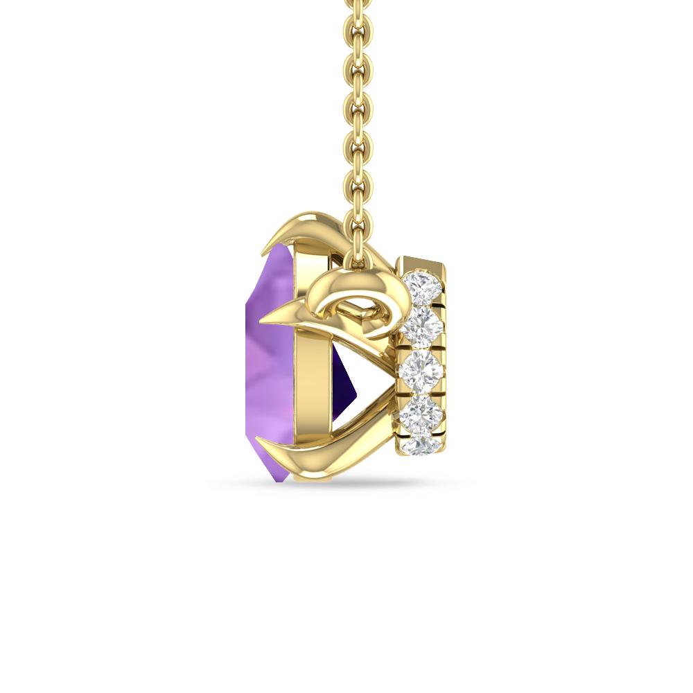 Yellow Gold - Amethyst