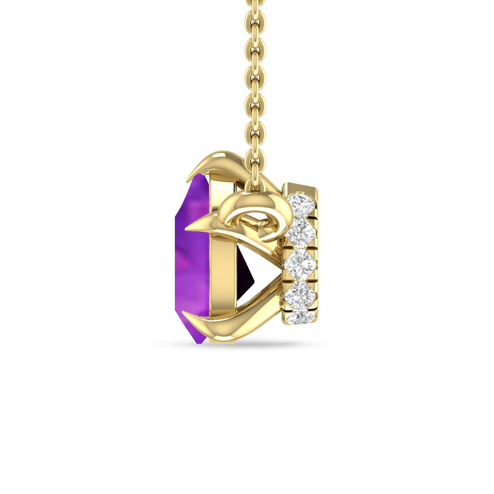 Yellow Gold - Amethyst