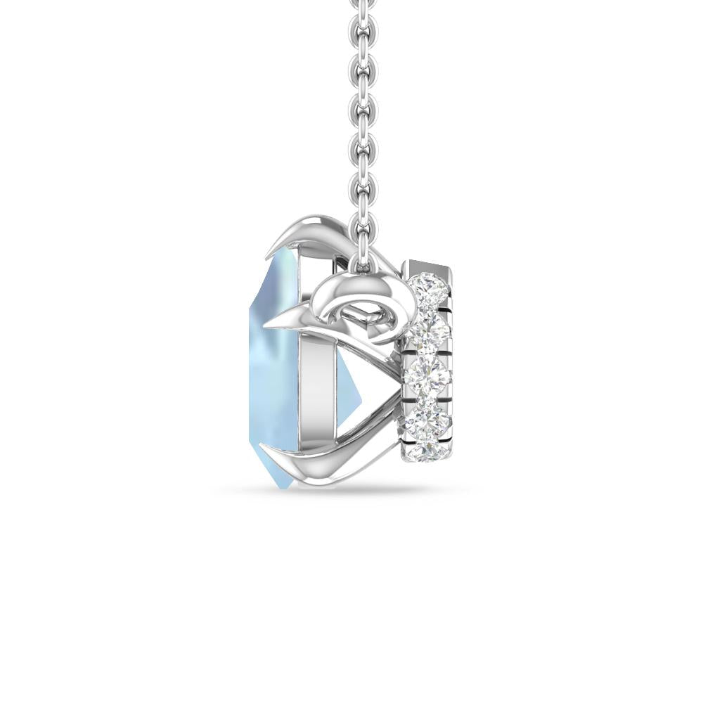 White Gold - Aquamarine