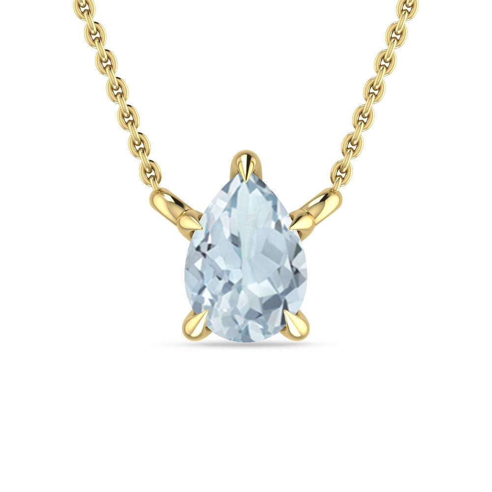 Yellow Gold - Aquamarine