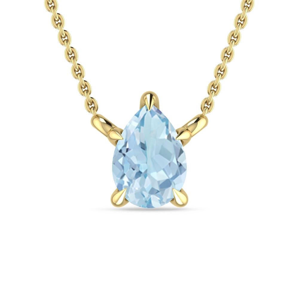 Yellow Gold - Aquamarine