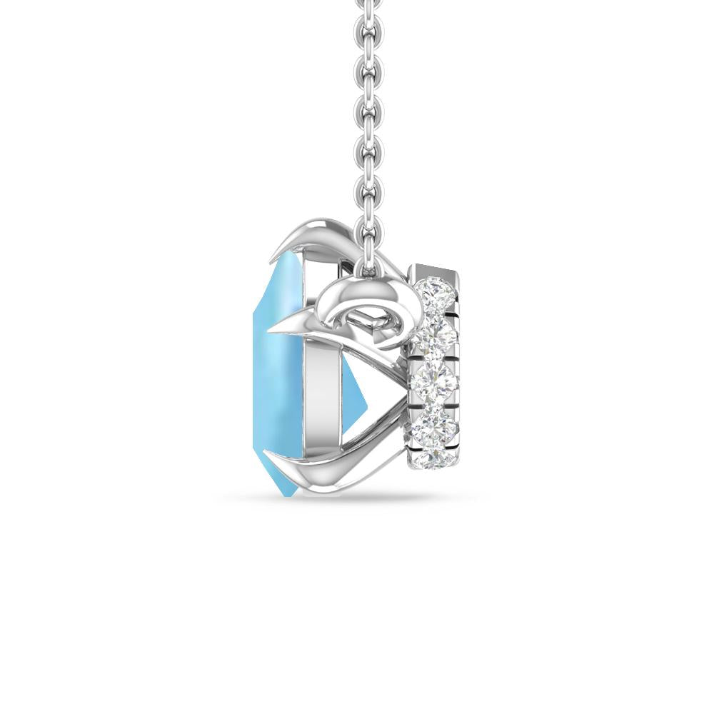 White Gold - Aquamarine