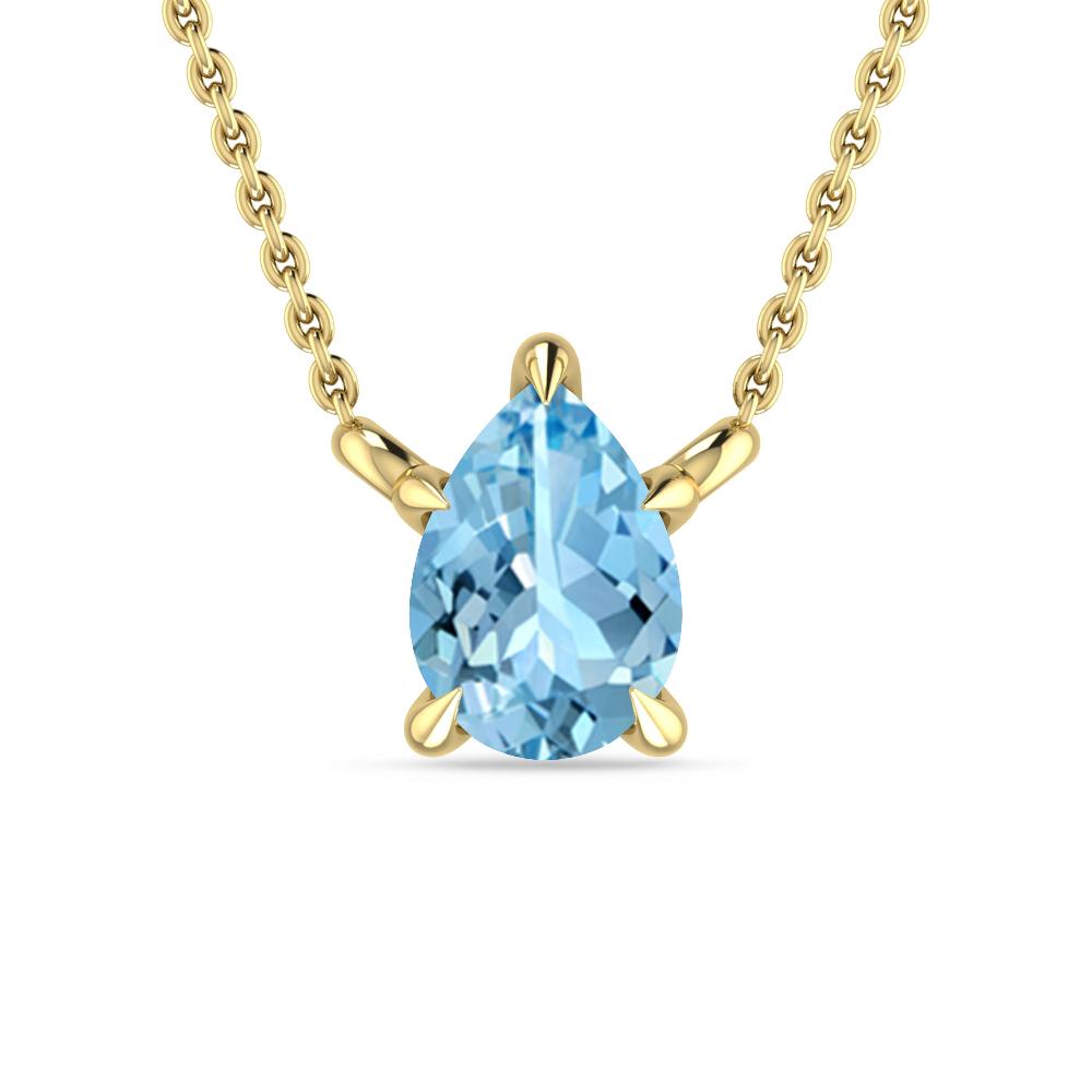 Yellow Gold - Aquamarine