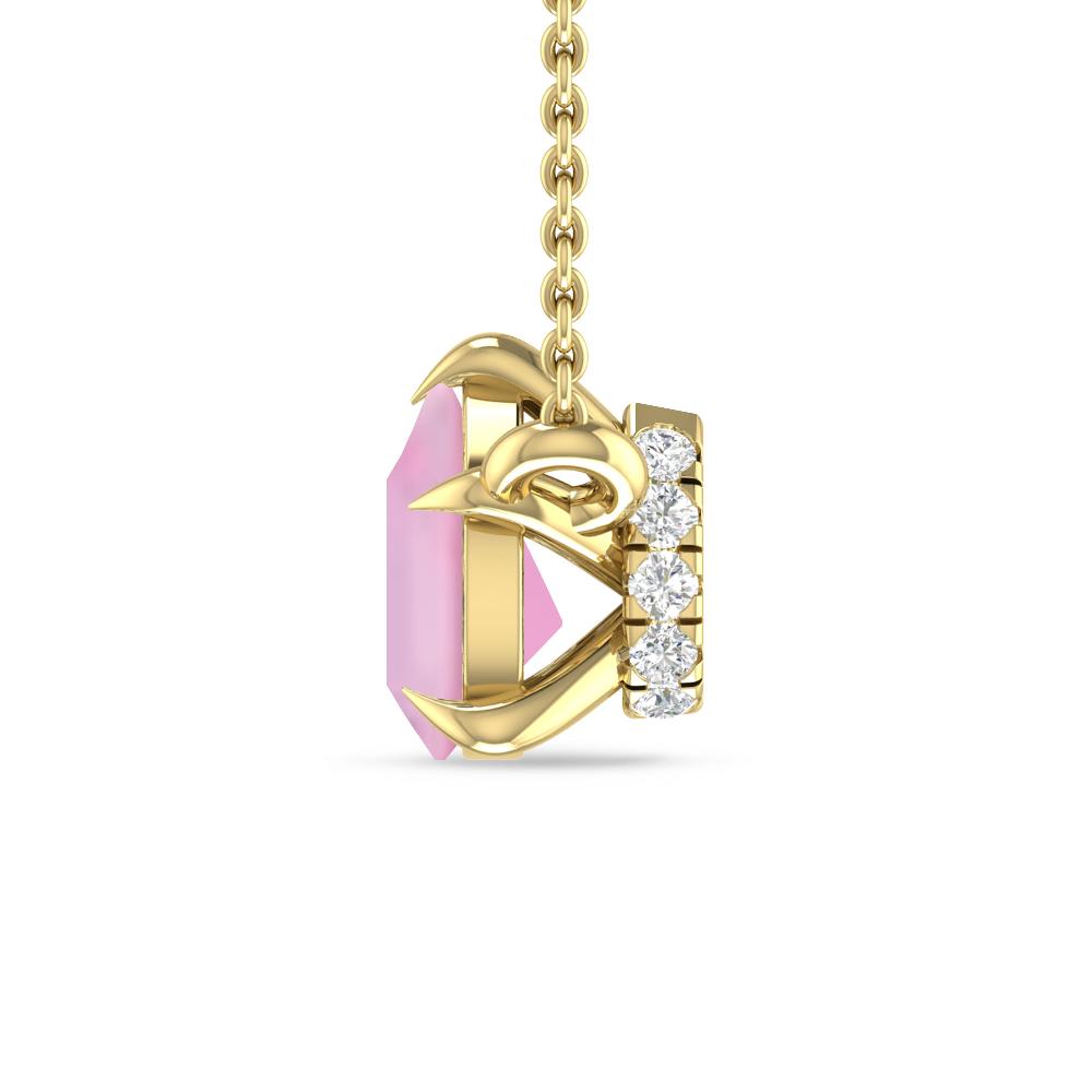 Yellow Gold - Pink Tourmaline