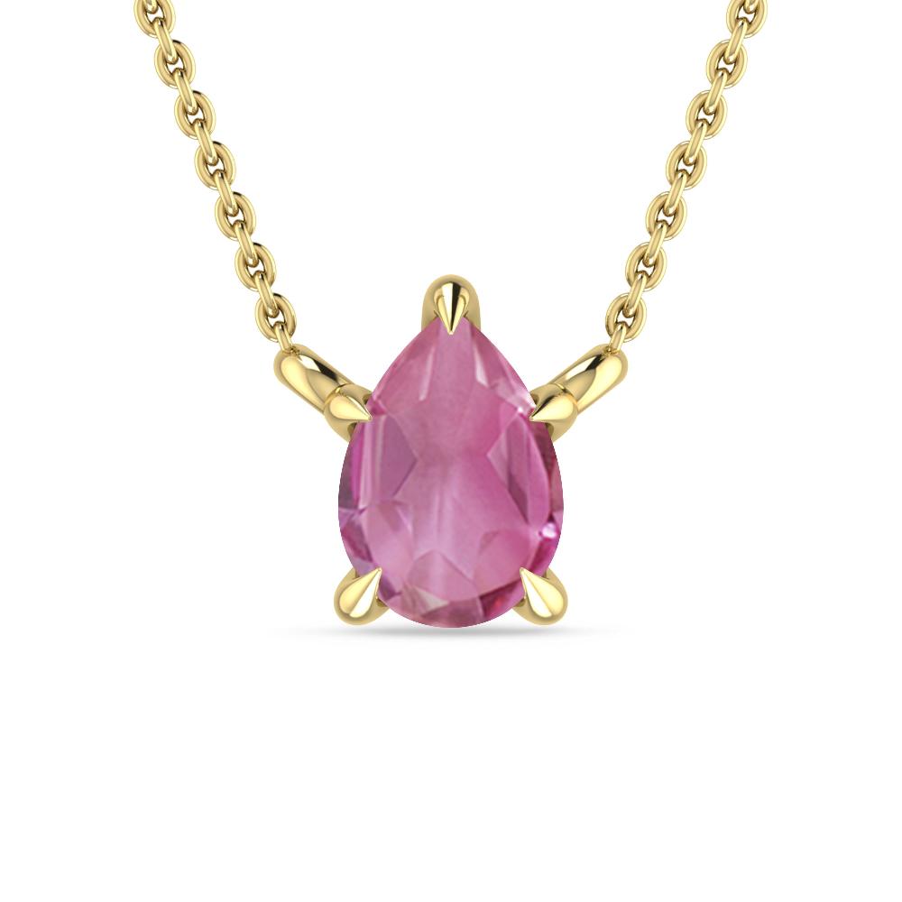 Yellow Gold - Pink Tourmaline