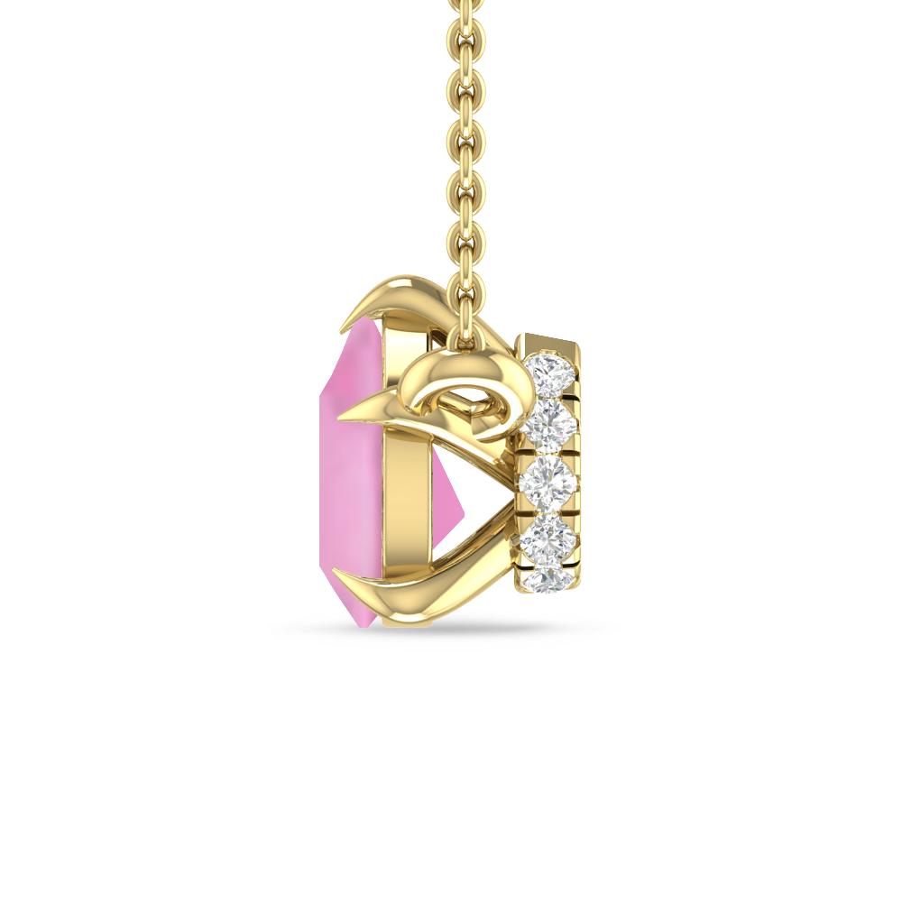 Yellow Gold - Pink Tourmaline