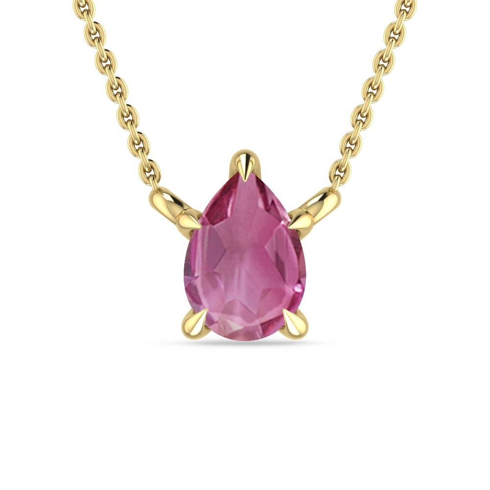 Yellow Gold - Pink Tourmaline