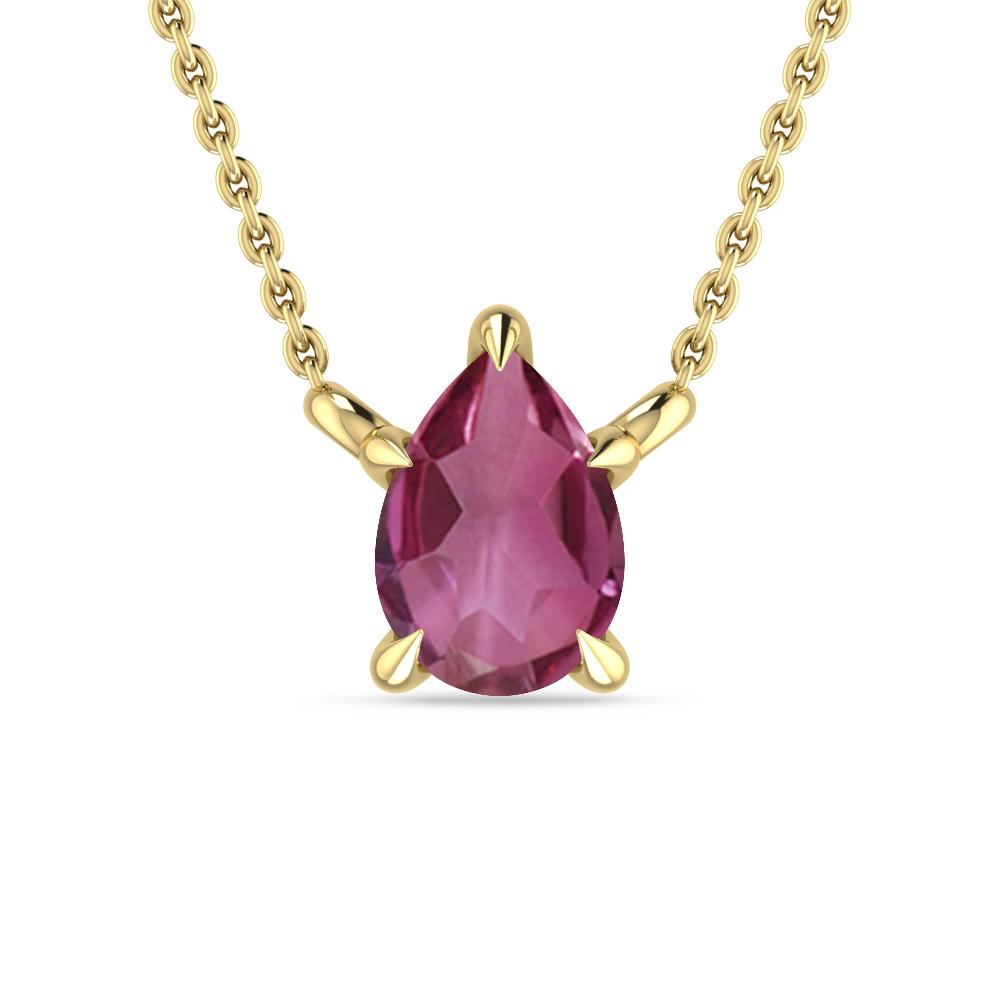 Yellow Gold - Pink Tourmaline