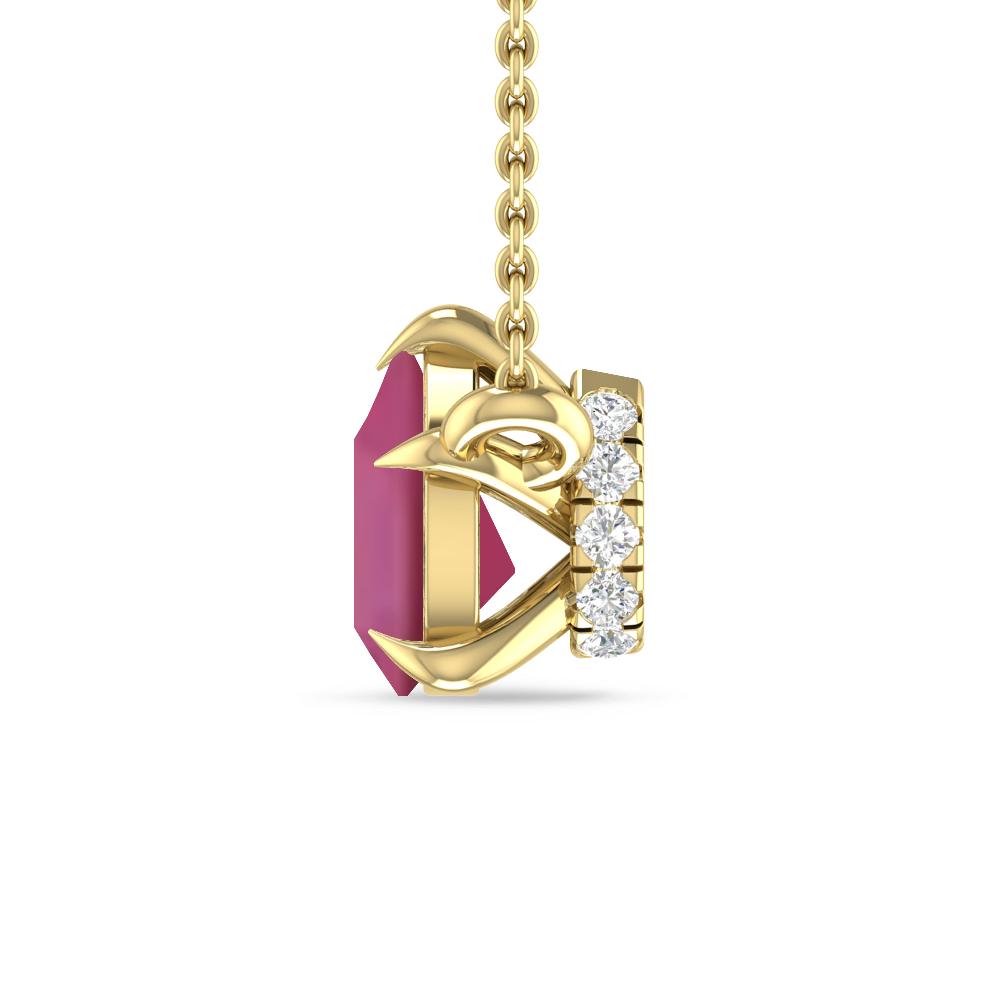 Yellow Gold - Pink Tourmaline