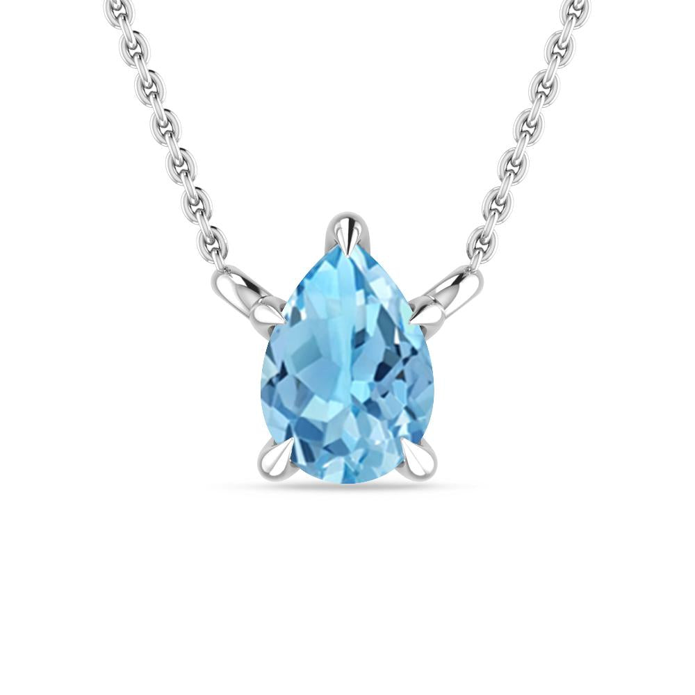 White Gold - Blue Topaz