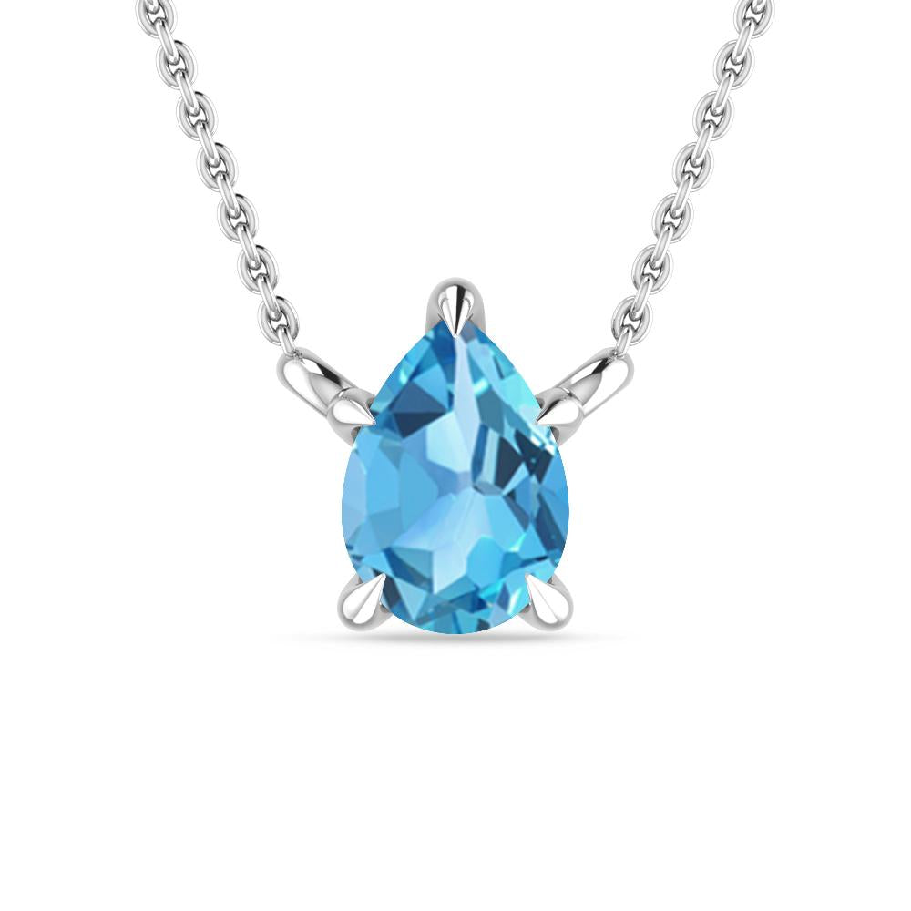 White Gold - Blue Topaz