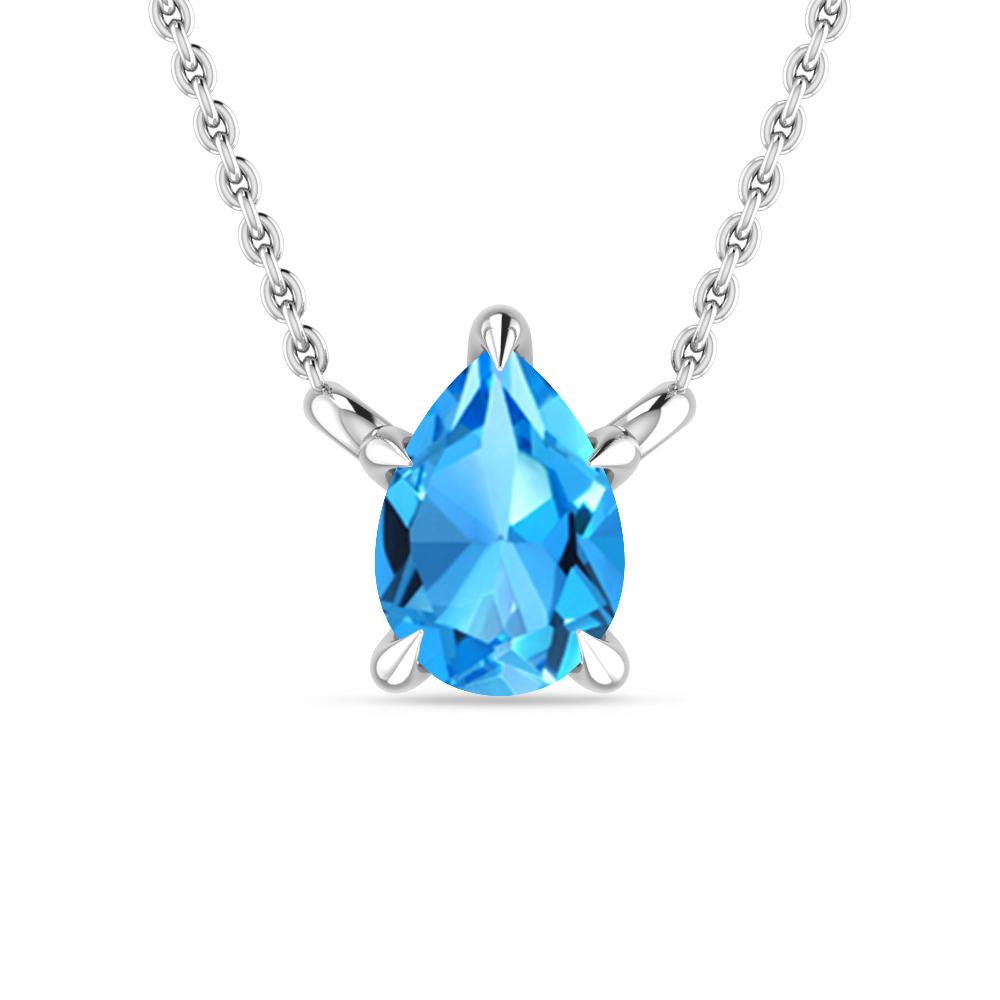 White Gold - Blue Topaz