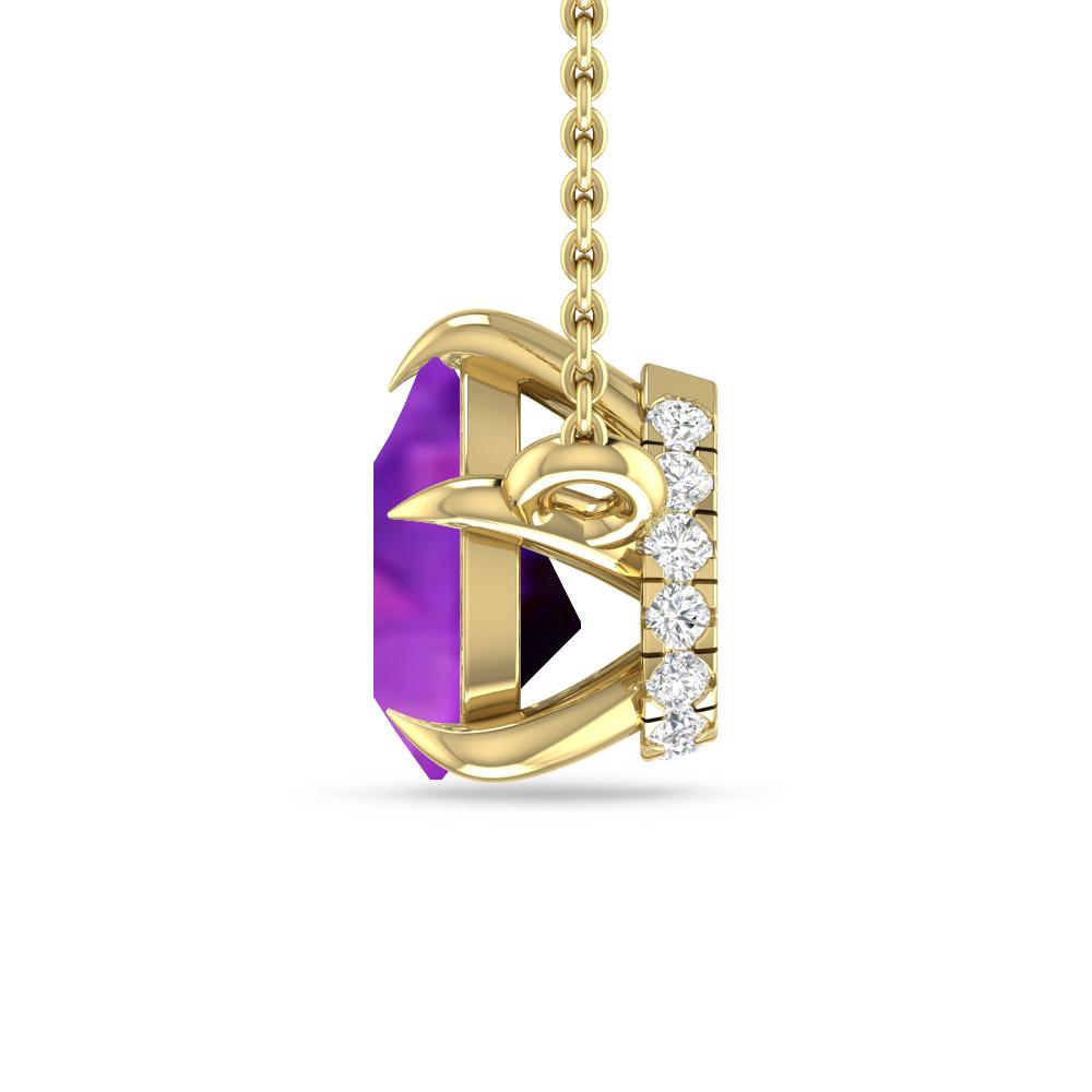 Yellow Gold - Amethyst