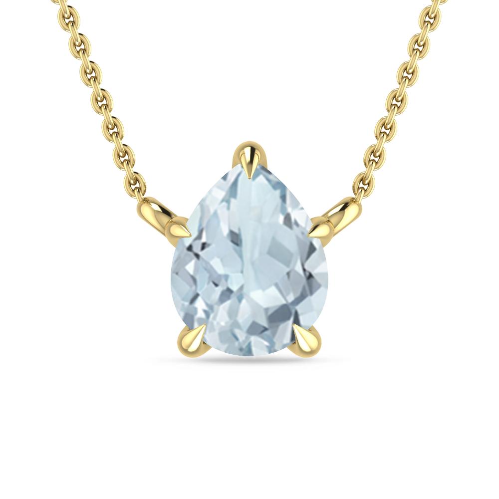 Yellow Gold - Aquamarine