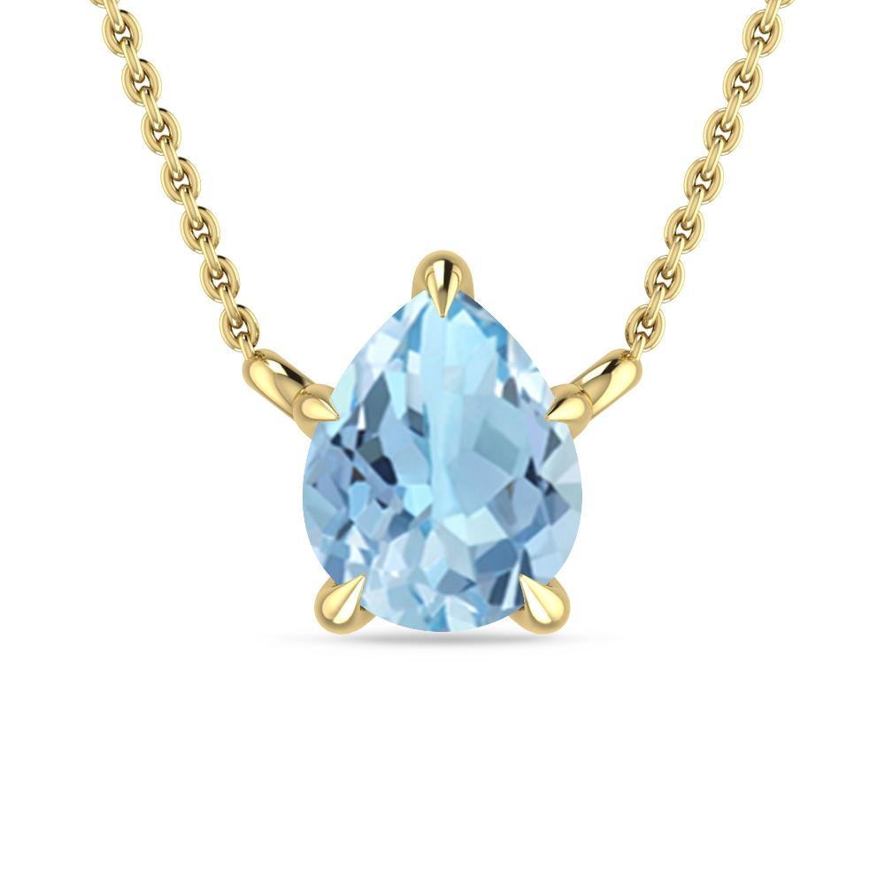 Yellow Gold - Aquamarine