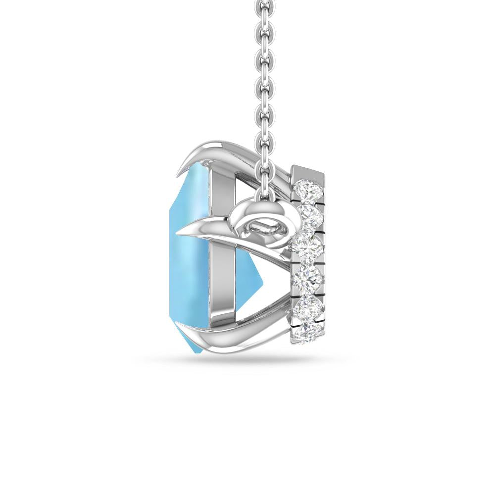 White Gold - Aquamarine