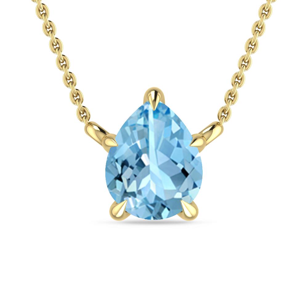 Yellow Gold - Aquamarine