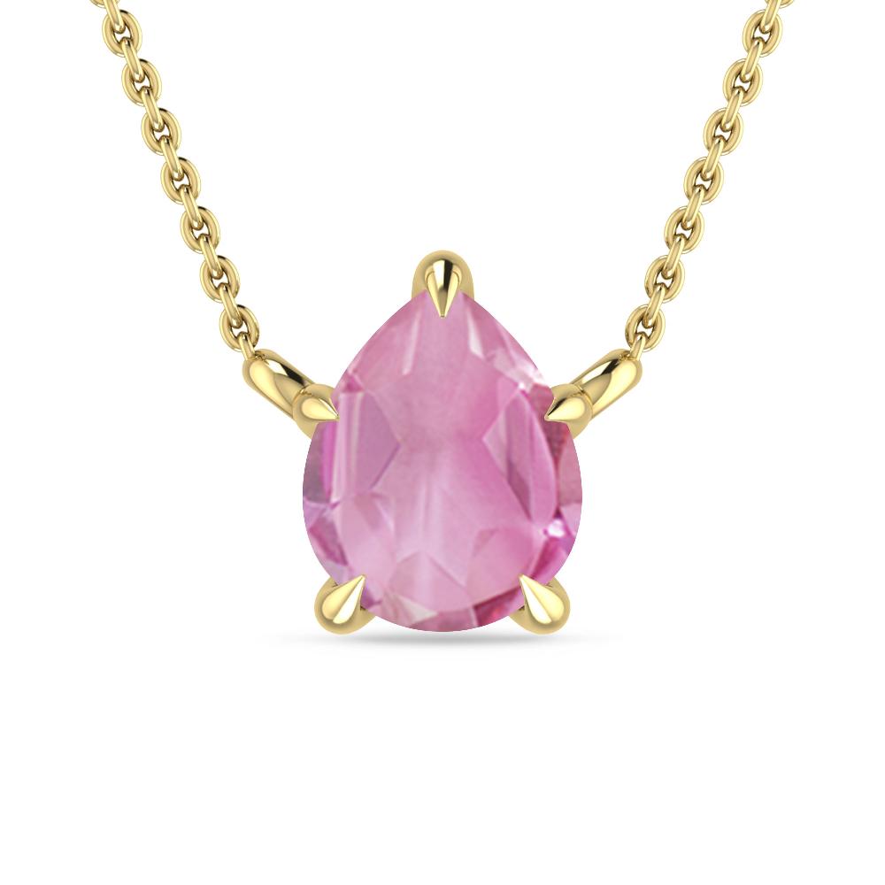 Yellow Gold - Pink Tourmaline