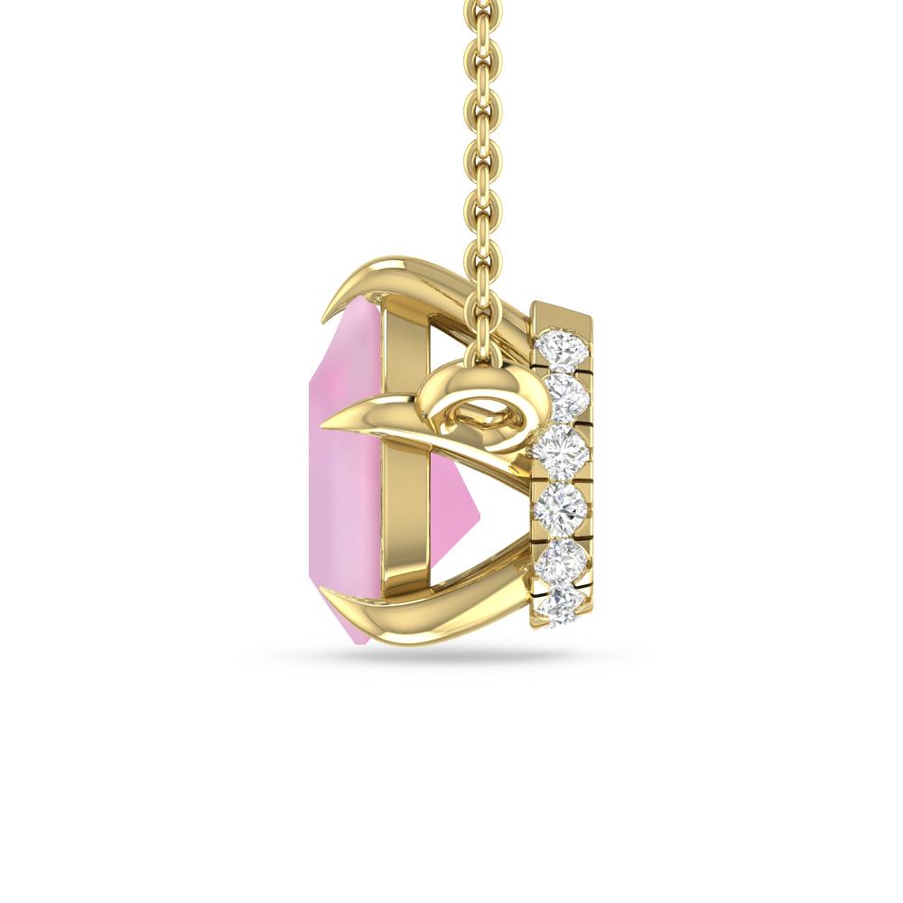 Yellow Gold - Pink Tourmaline