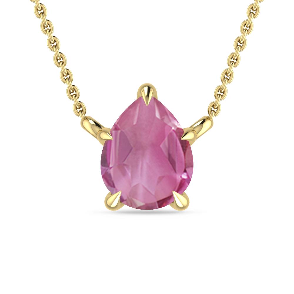 Yellow Gold - Pink Tourmaline