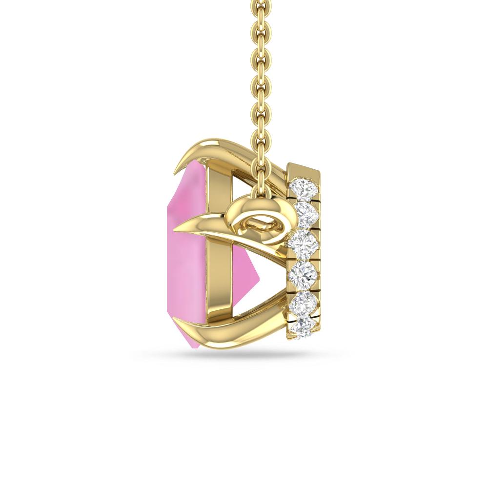 Yellow Gold - Pink Tourmaline