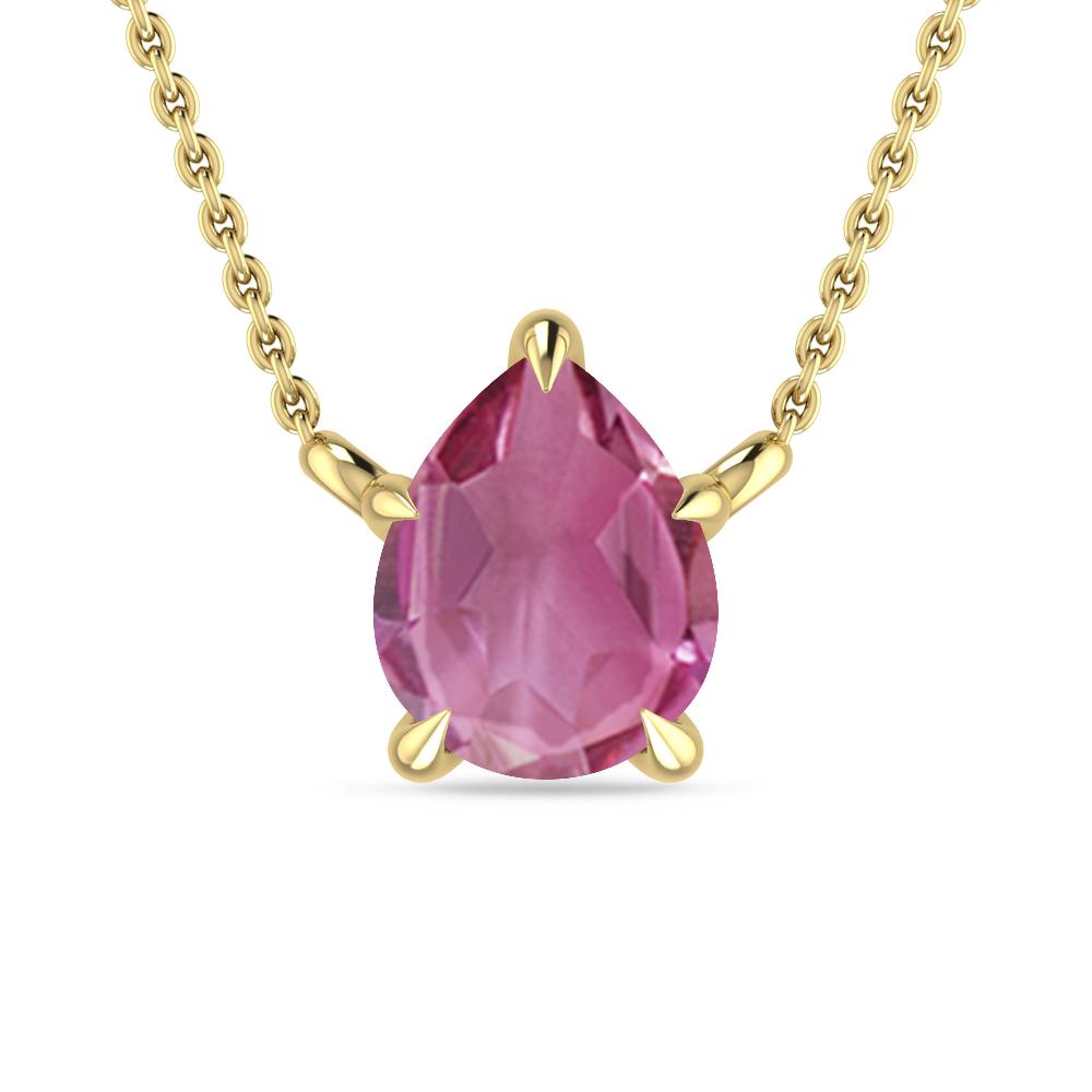 Yellow Gold - Pink Tourmaline