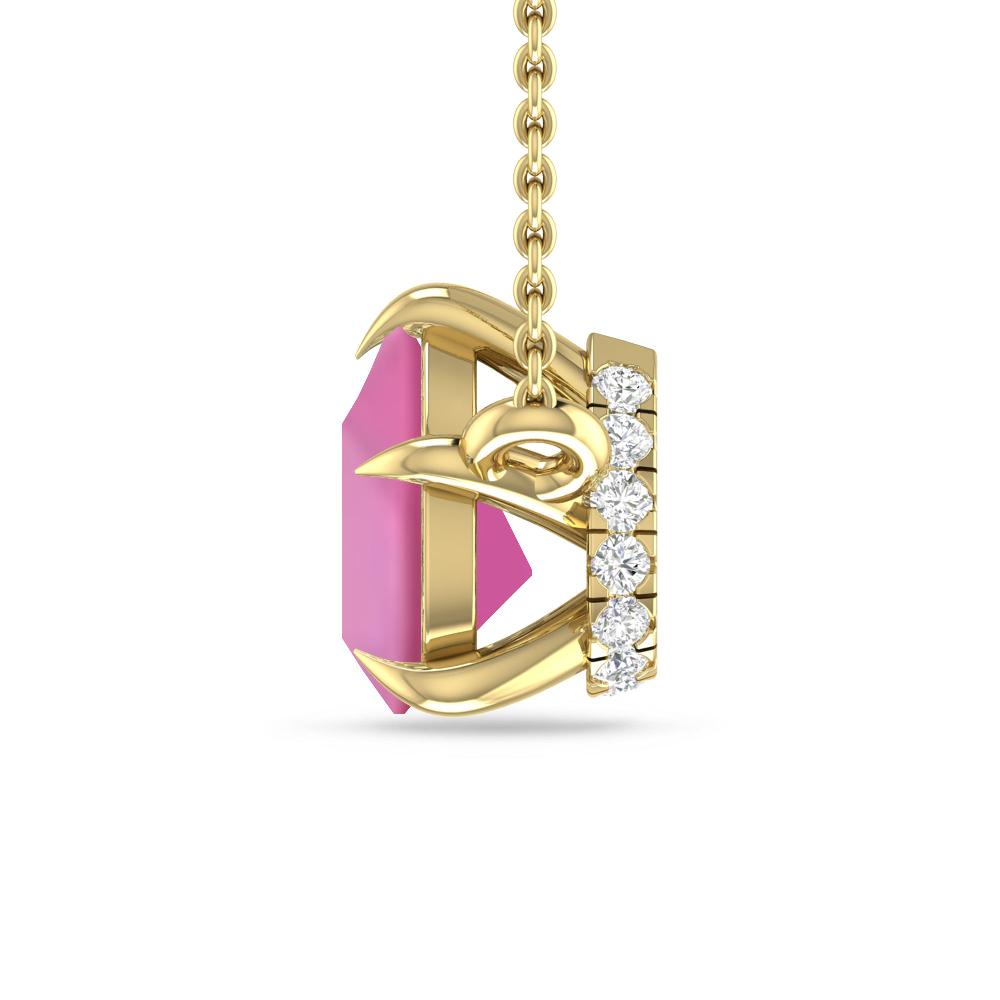 Yellow Gold - Pink Tourmaline