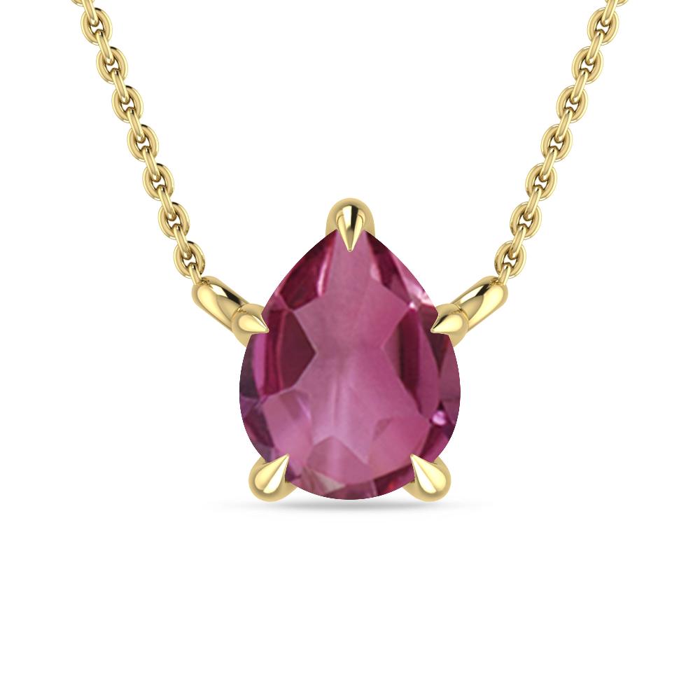 Yellow Gold - Pink Tourmaline