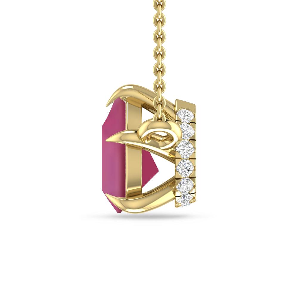 Yellow Gold - Pink Tourmaline