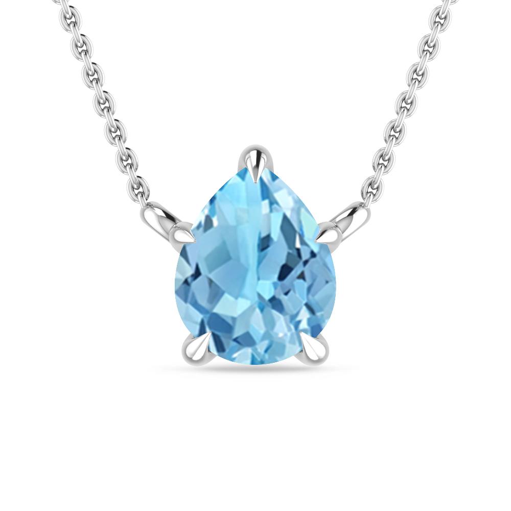 White Gold - Blue Topaz