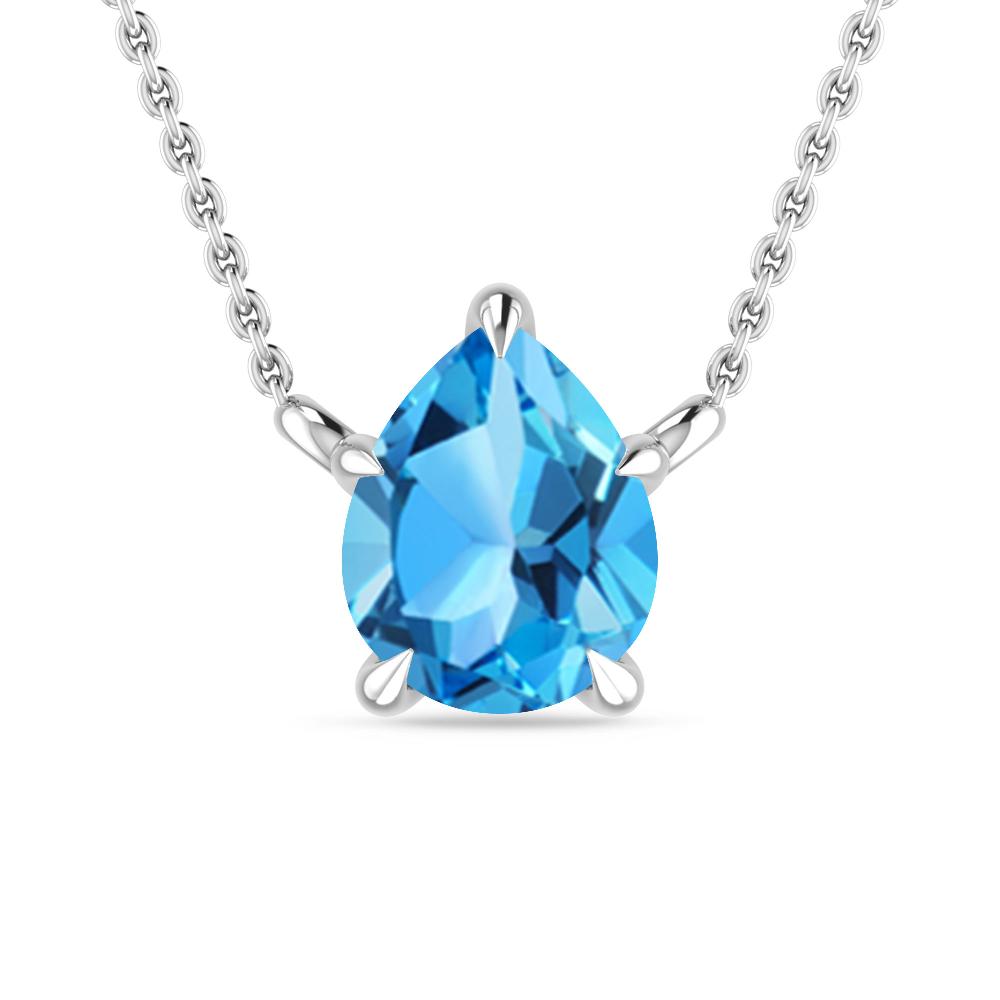 White Gold - Blue Topaz