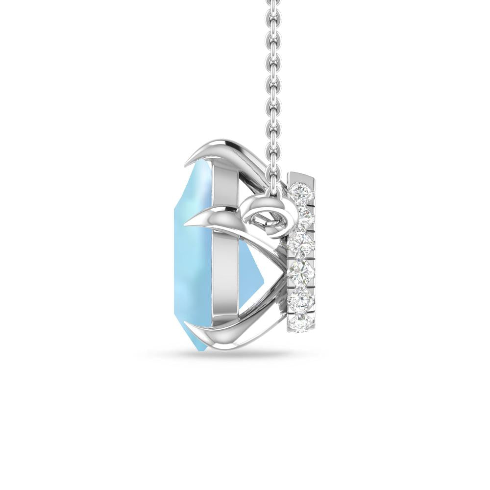 White Gold - Aquamarine