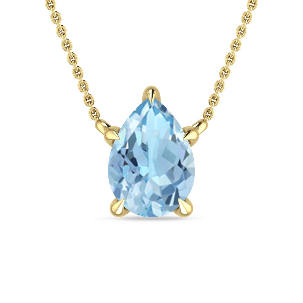 Yellow Gold - Aquamarine